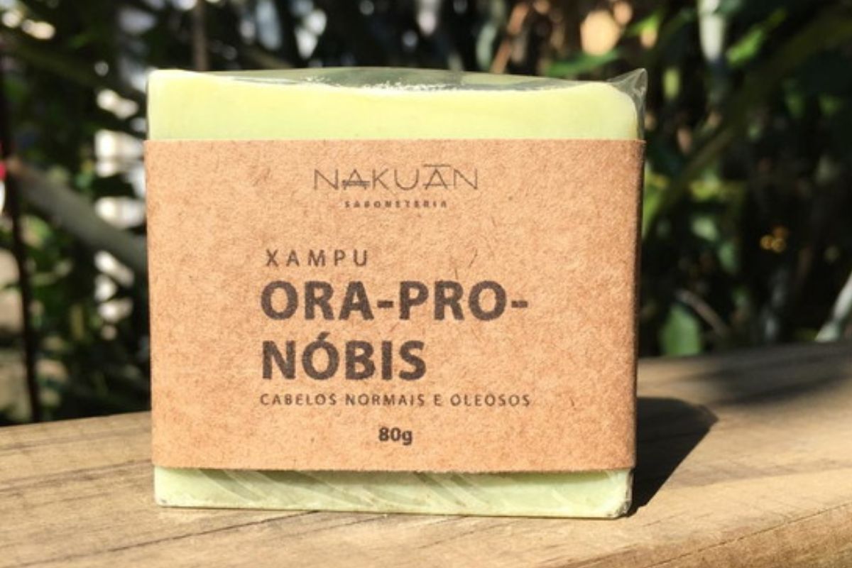 Xampu Sólido Vegano de Ora-pro-nobis
